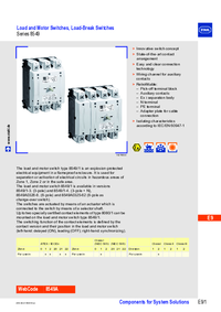 Thumbnail of document Data Sheet - 8549 Load & motor switches, load disconnect switches